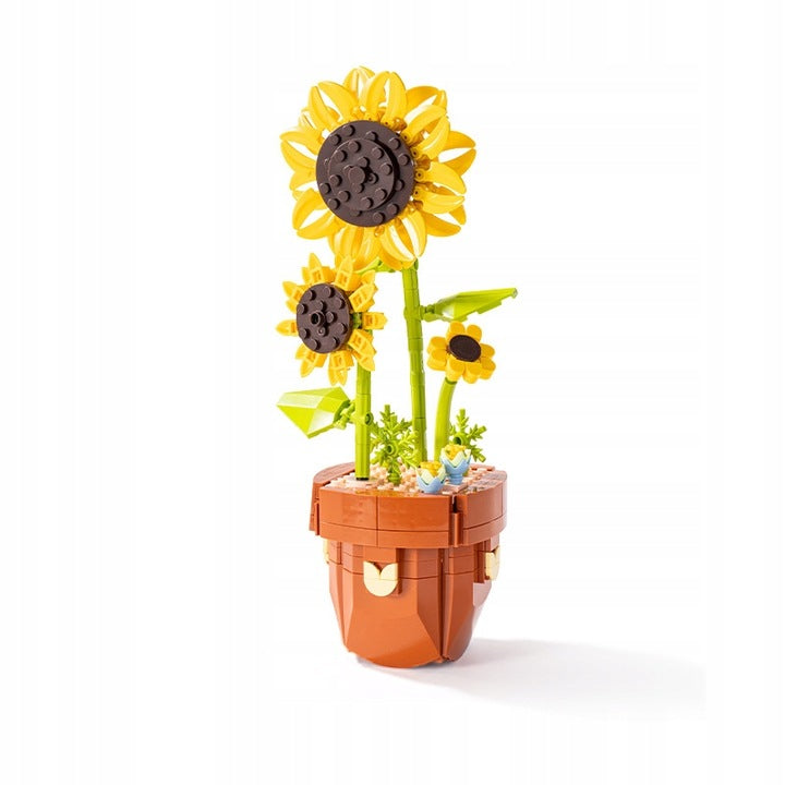 Set de constructie pentru copii si adulti, Zola, Floarea soarelui in ghiveci, 6 ani +, 359 piese, 28.4 x 11.3 cm Set de constructie pentru copii si adulti, Zola, Floarea soarelui in ghiveci, 6 ani +, 359 piese, 28.4 x 11.3 cm
